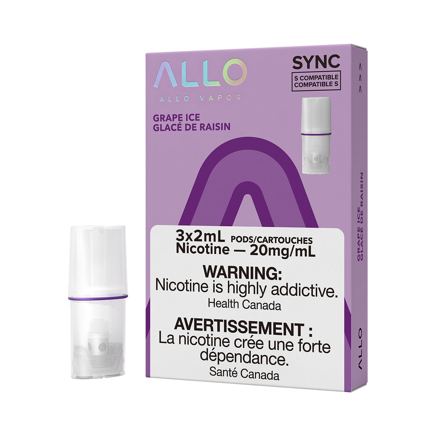 ALLO PODS - GRAPE ICE