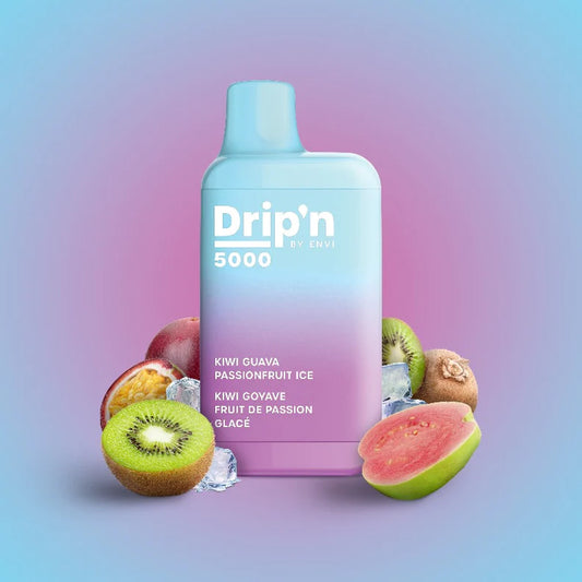 DRIP'N 5000 - KIWI GUAVA PASSIONFRUIT ICE