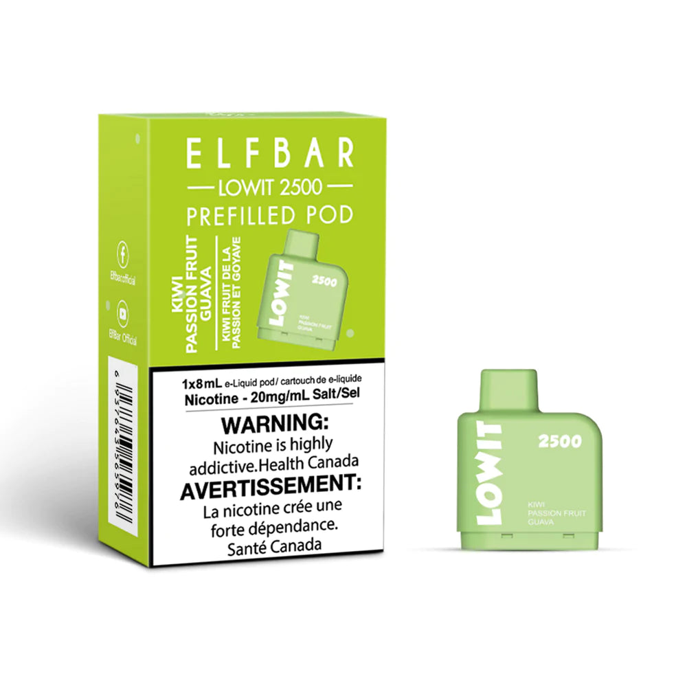 ELF BAR LOWIT 2500 - KIWI PASSIONFRUIT GUAVA