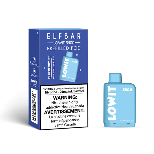 ELF BAR LOWIT 5500 - BLUEBERRY ICE