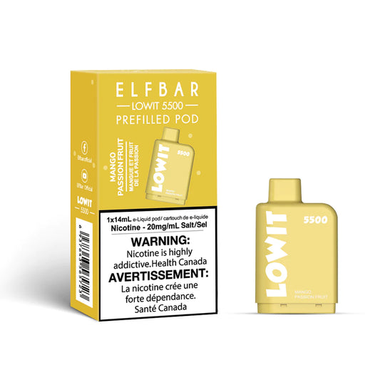 ELF BAR LOWIT 5500 - MANGO PASSIONFRUIT