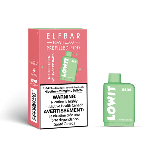 ELF BAR LOWIT 5500 - MIXED BERRIES