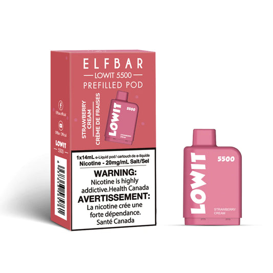 ELF BAR LOWIT 5500 - STRAWBERRY CREAM