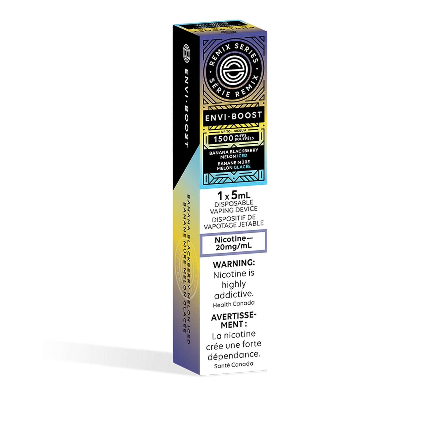 ENVI BOOST 1500 - BANANA BLACKBERRY MELON ICED