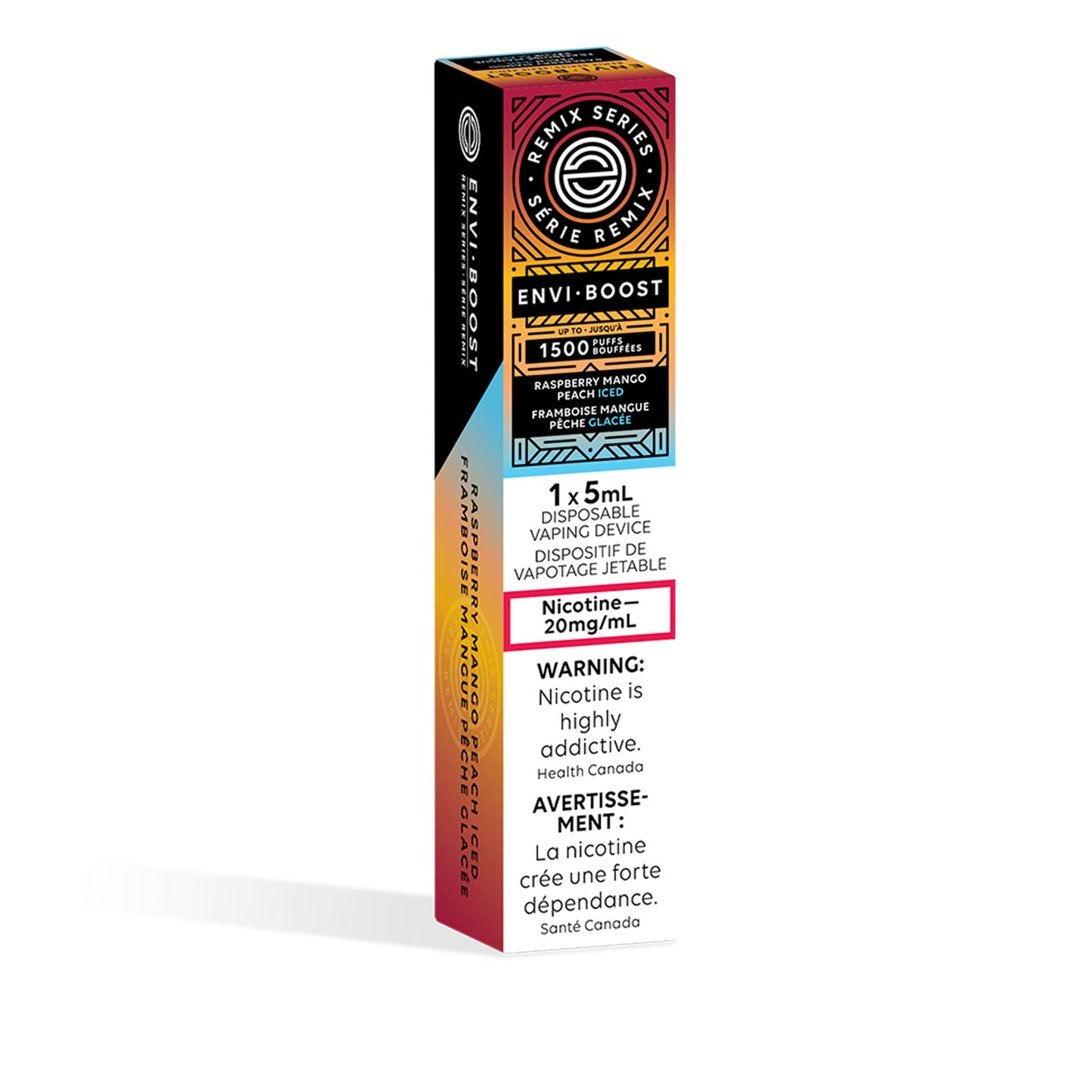 ENVI BOOST 1500 - RASPBERRY MANGO PEACH ICED