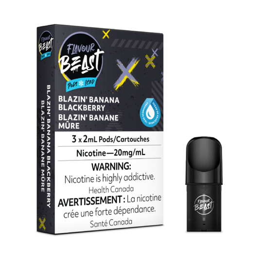 FLAVOUR BEAST PODS - BLAZIN BANANA BLACKBERRY