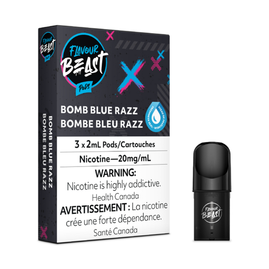 FLAVOUR BEAST PODS - BOMB BLUE RAZZ