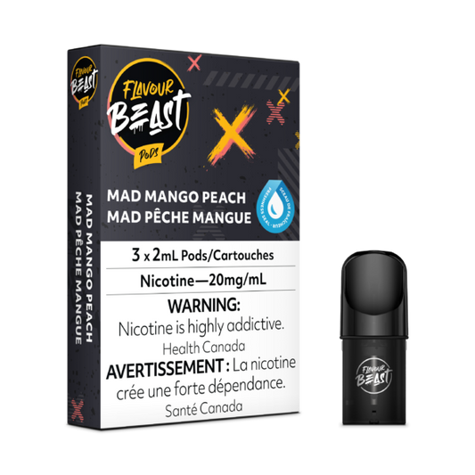FLAVOUR BEAST PODS - MAD MANGO PEACH