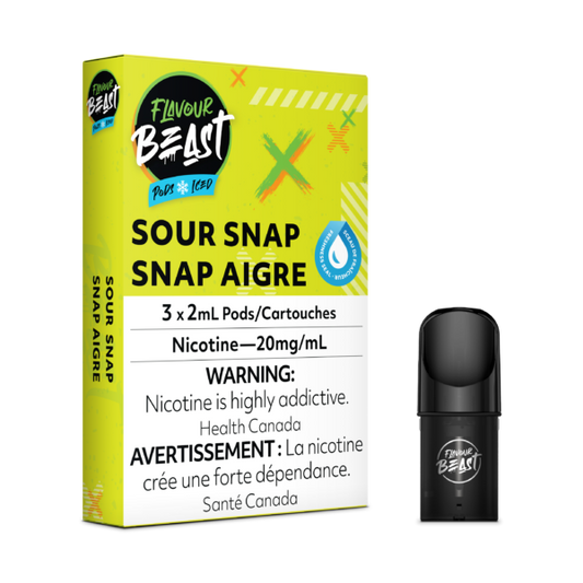 FLAVOUR BEAST PODS - SLAMMIN STS (SOUR SNAP)