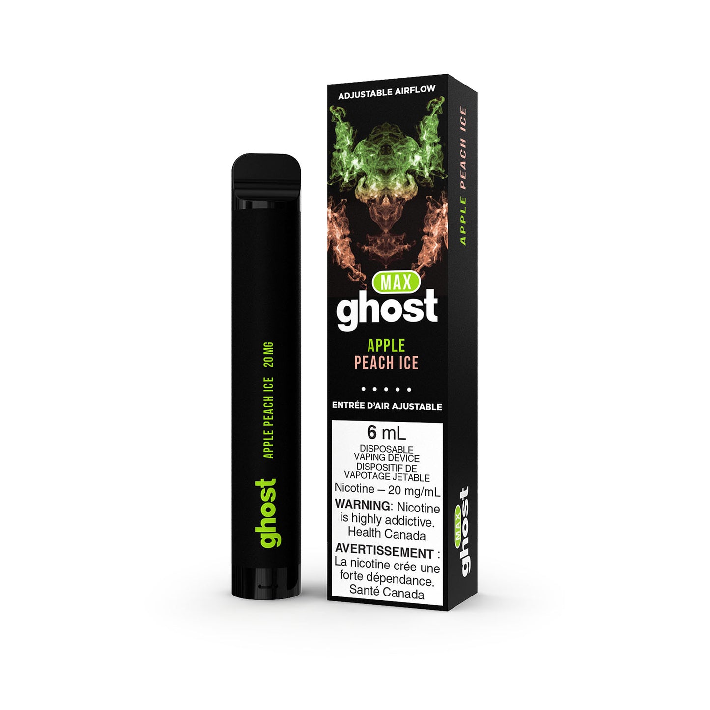 GHOST MAX 2000 - APPLE PEACH ICE