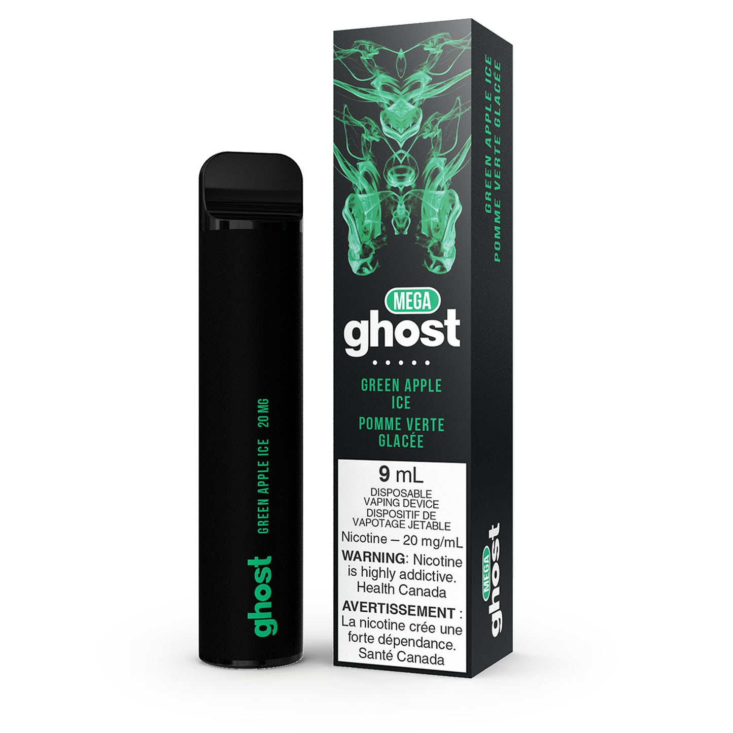 GHOST MEGA 3000 - GREEN APPLE ICE
