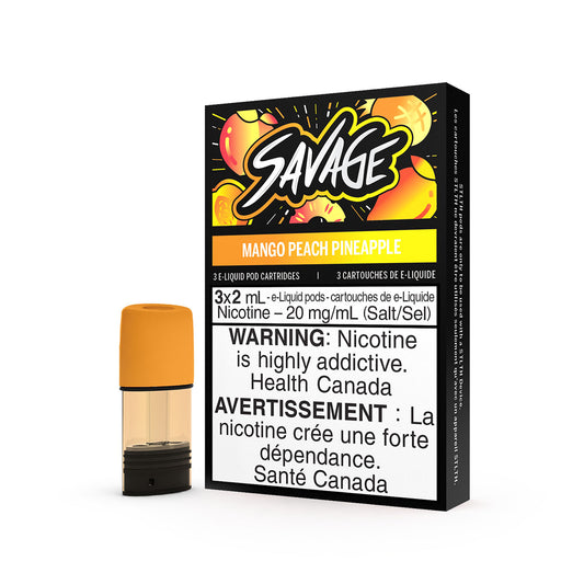 SAVAGE STLTH PODS - MANGO PEACH PINEAPPLE