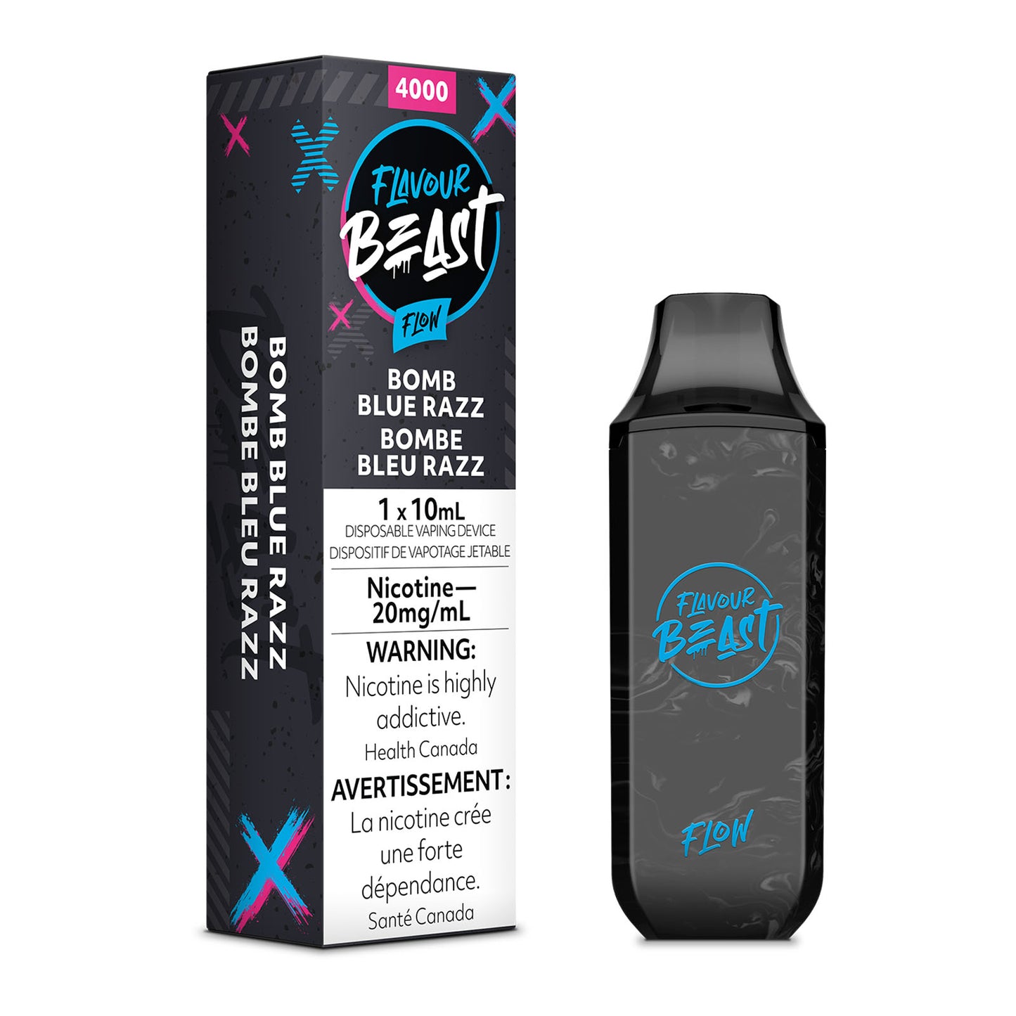 FLAVOUR BEAST 4000 - BOMB BLUE RAZZ