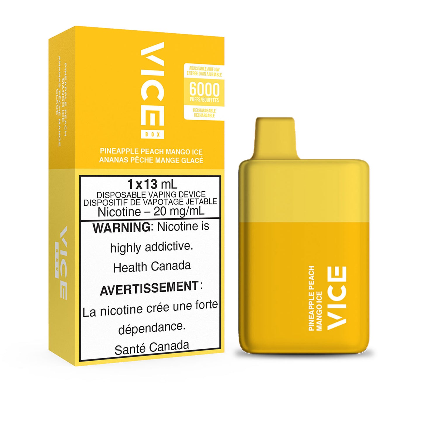 VICE 6000 - PINEAPPLE PEACH MANGO ICE
