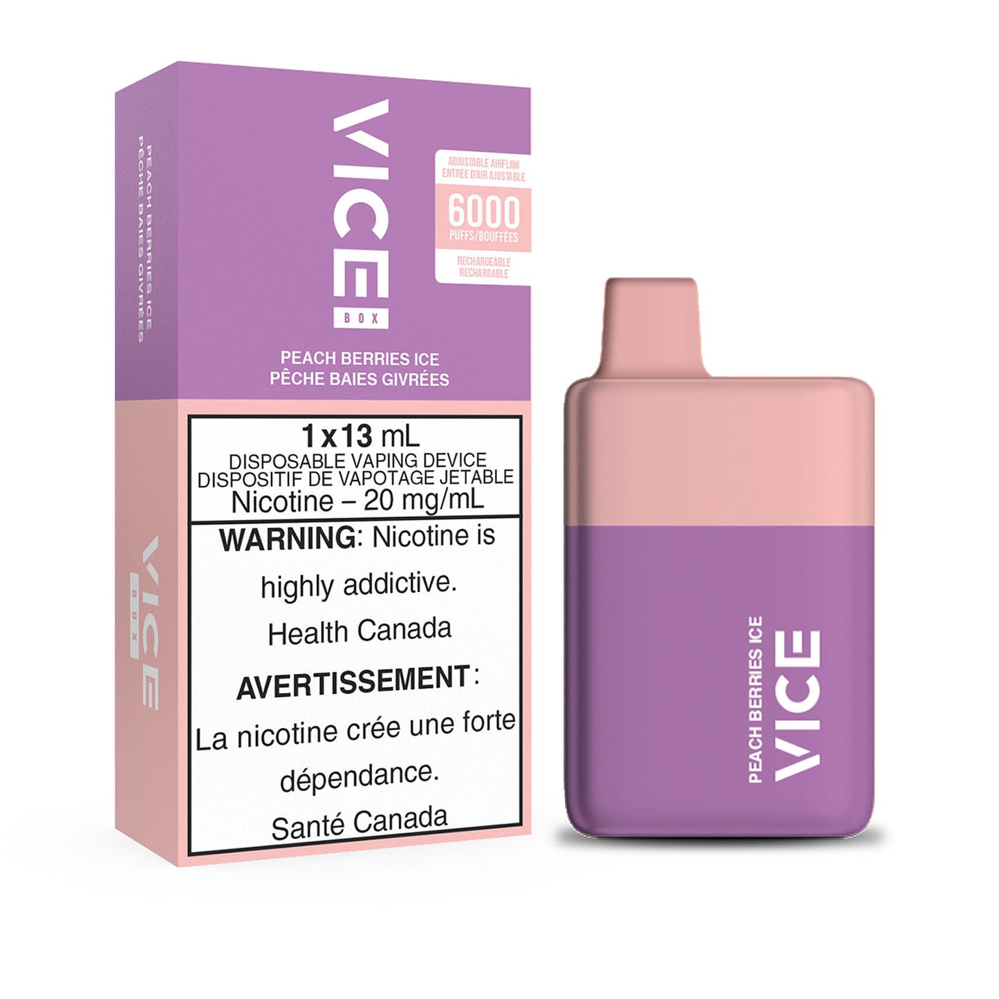 VICE 6000 - PEACH BERRIES ICE