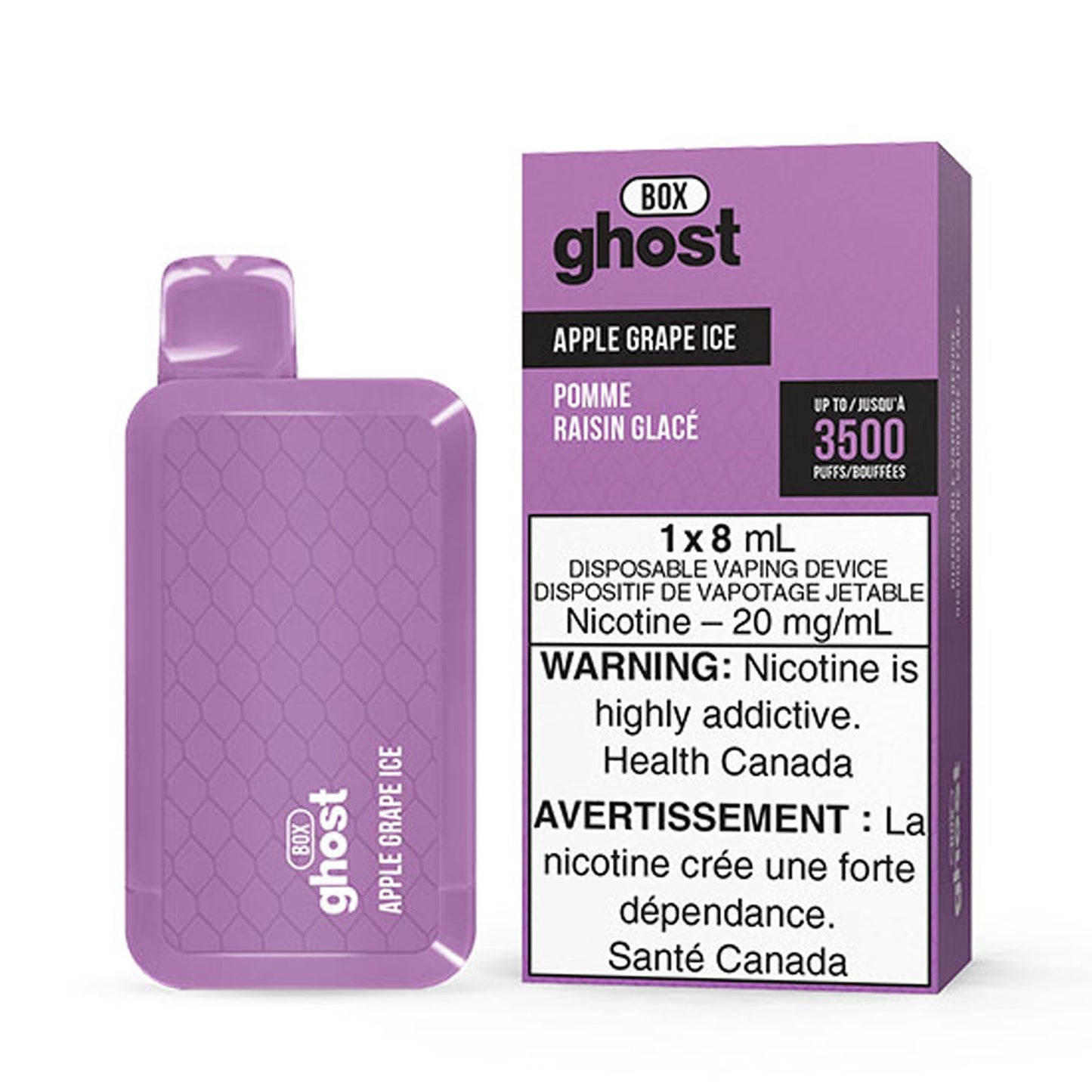 GHOST BOX 3500 - APPLE GRAPE ICE