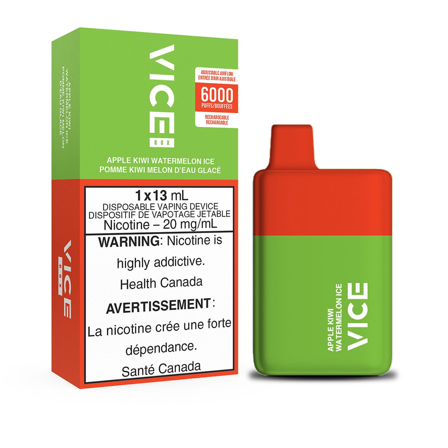 VICE 6000 - APPLE KIWI WATERMELON ICE