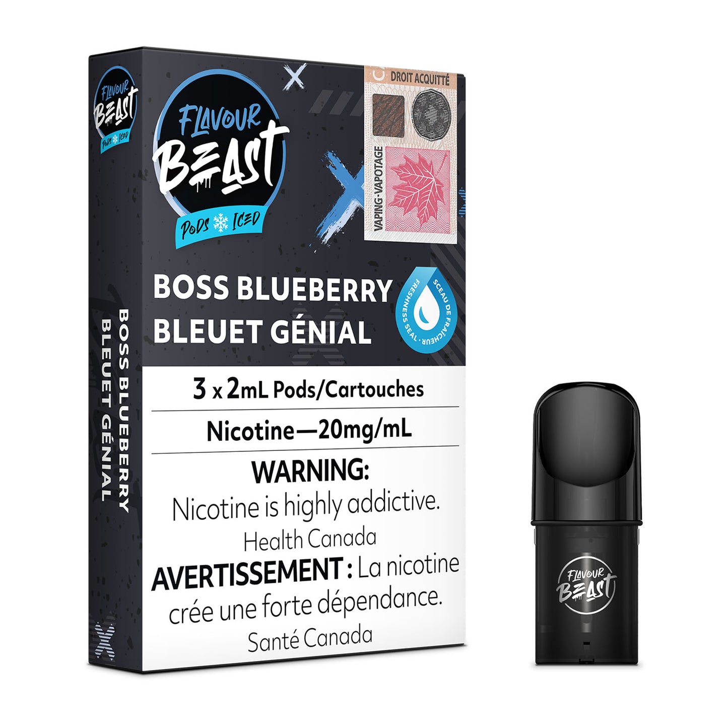 FLAVOUR BEAST PODS - BOSS BLUEBERRY