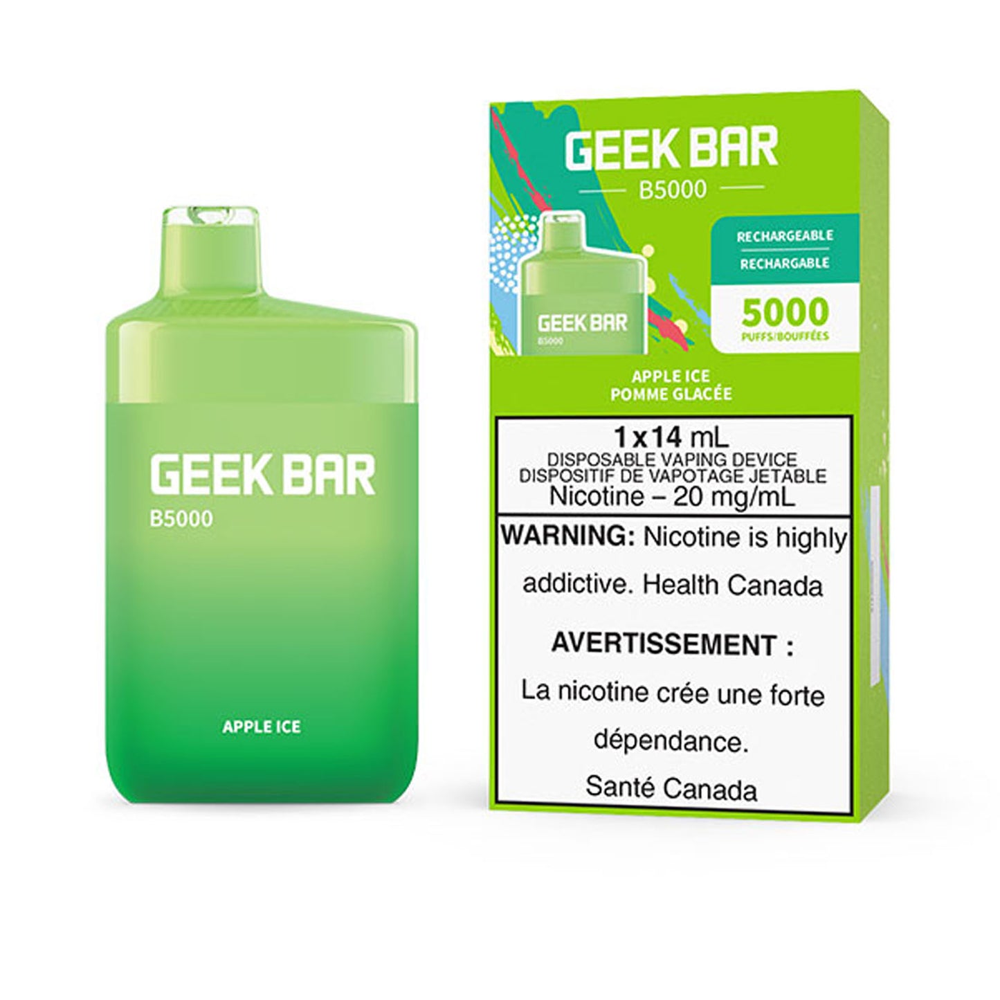 GEEK BAR 5000 - APPLE ICE
