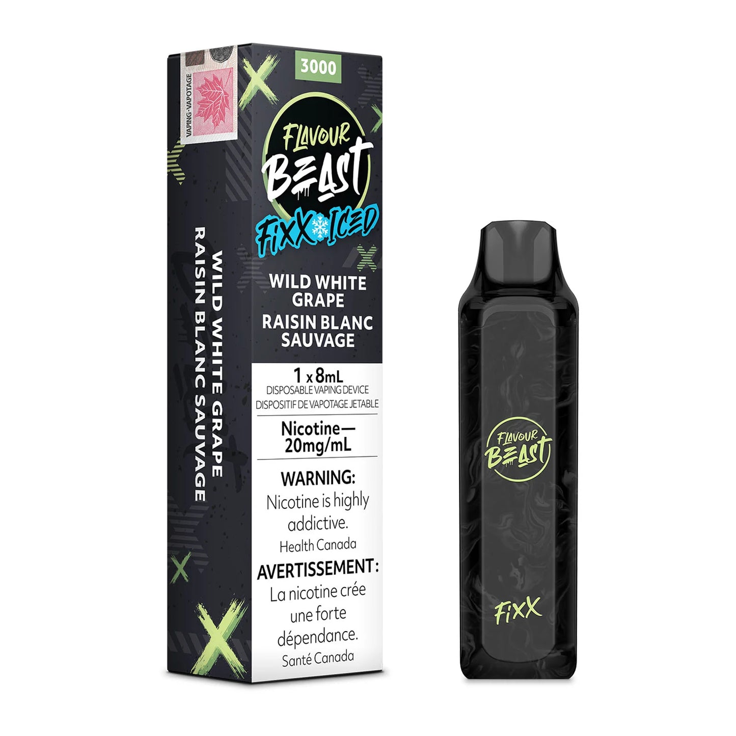 FLAVOUR BEAST FIXX 3000 - WILD WHITE GRAPE