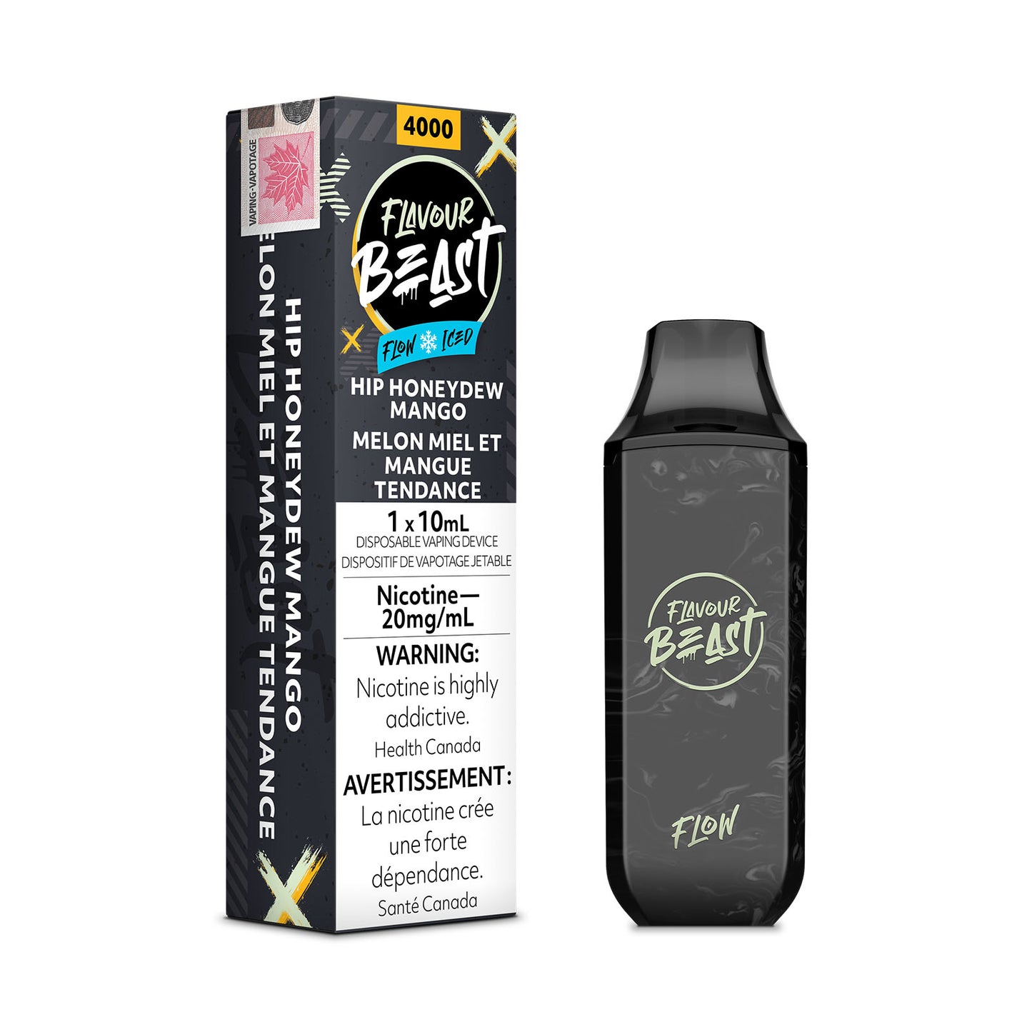 FLAVOUR BEAST 4000 - HIP HONEYDEW MANGO ICED