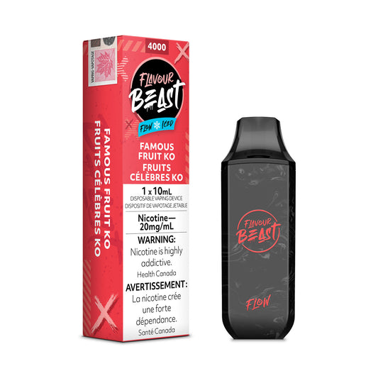 FLAVOUR BEAST 4000 - FAMOUS FRUIT KO ICED
