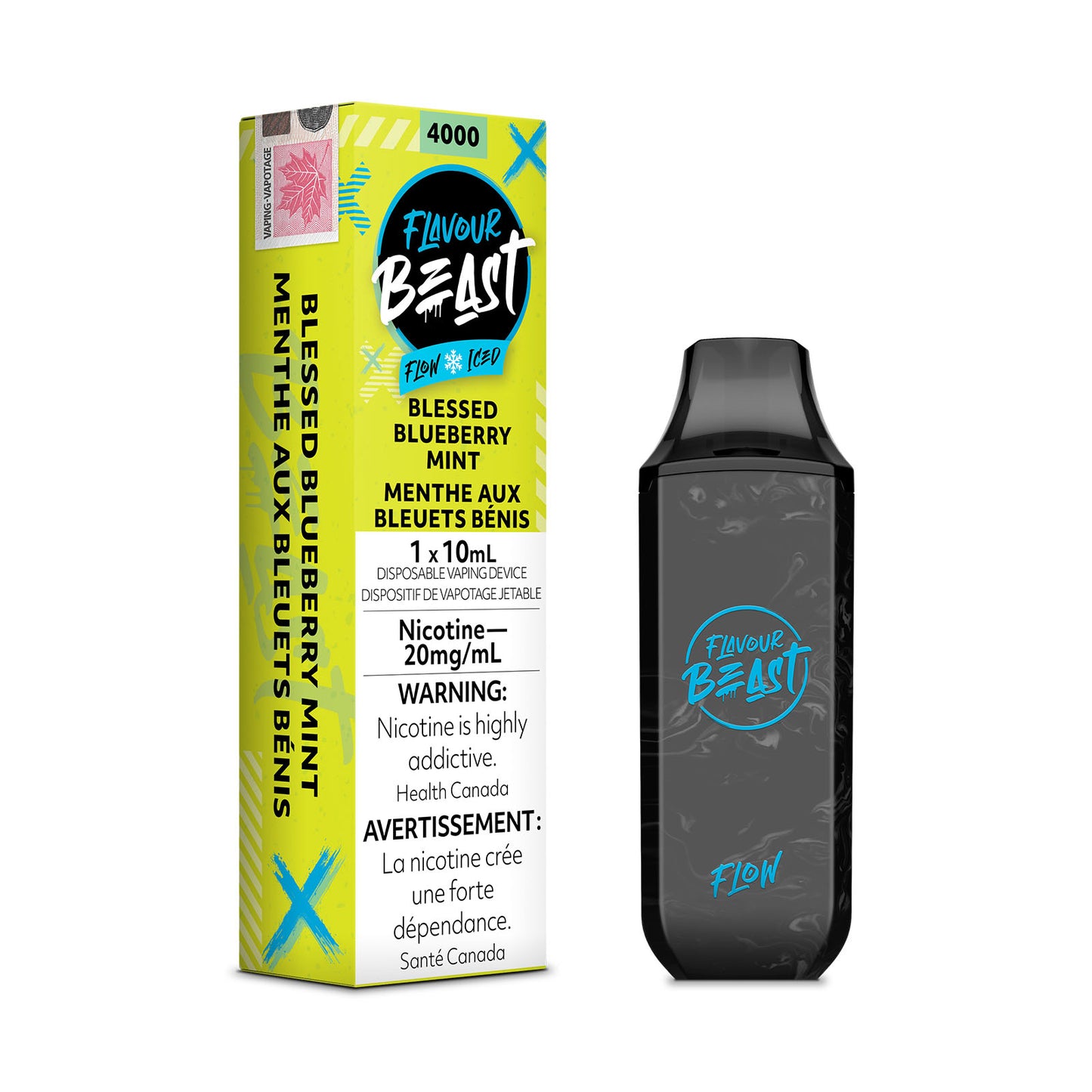 FLAVOUR BEAST 4000 - BLESSED BLUEBERRY MINT