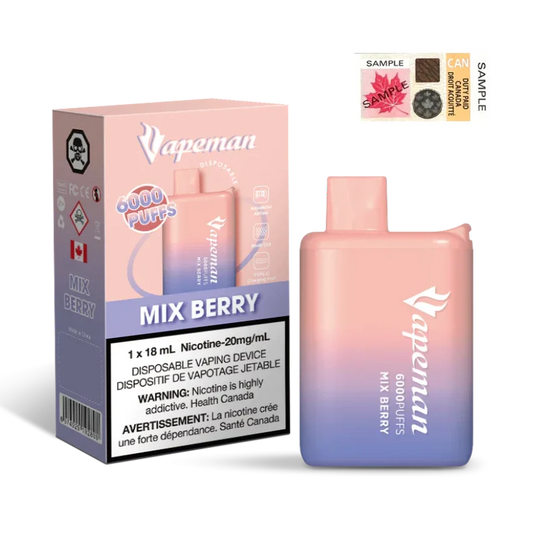 VAPEMAN 6000 - MIX BERRY